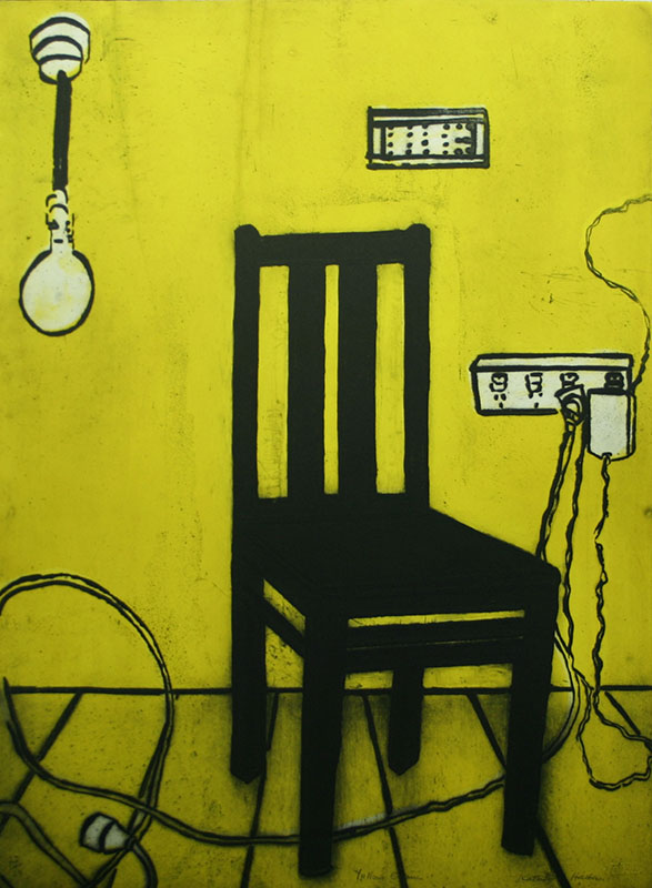 HATTAM-Yellow Chair 73 x 50 cm